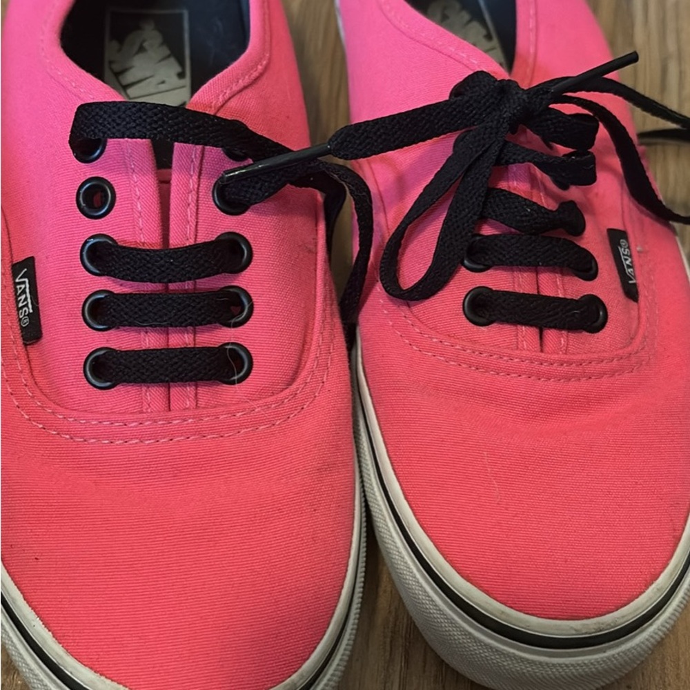 Vans Women's Bright Pink Canvas Sneakers